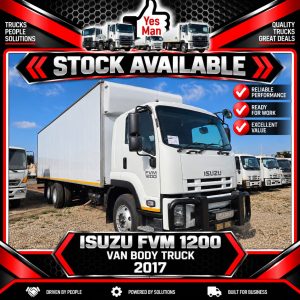 2017 ISUZU FVM 1200 VAN BODY TRUCK