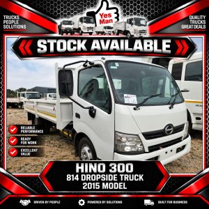 2015 HINO 300 814 DROPSIDE TRUCK