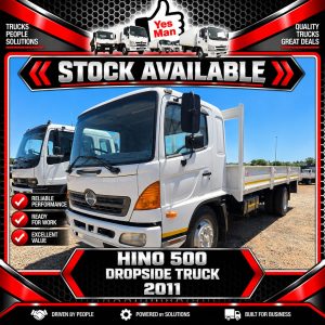 2011 HINO 500 DROPSIDE TRUCK