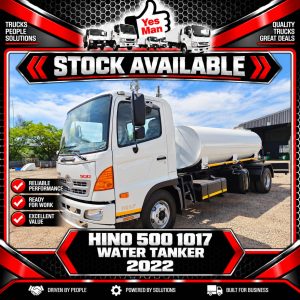 2022 HINO 500 1017 WATER TANKER TRUCK